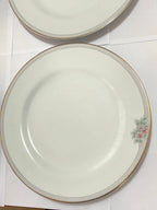 Pratos Porcelana Schmidt Classic 27cm (5pçs) Antigos Branco