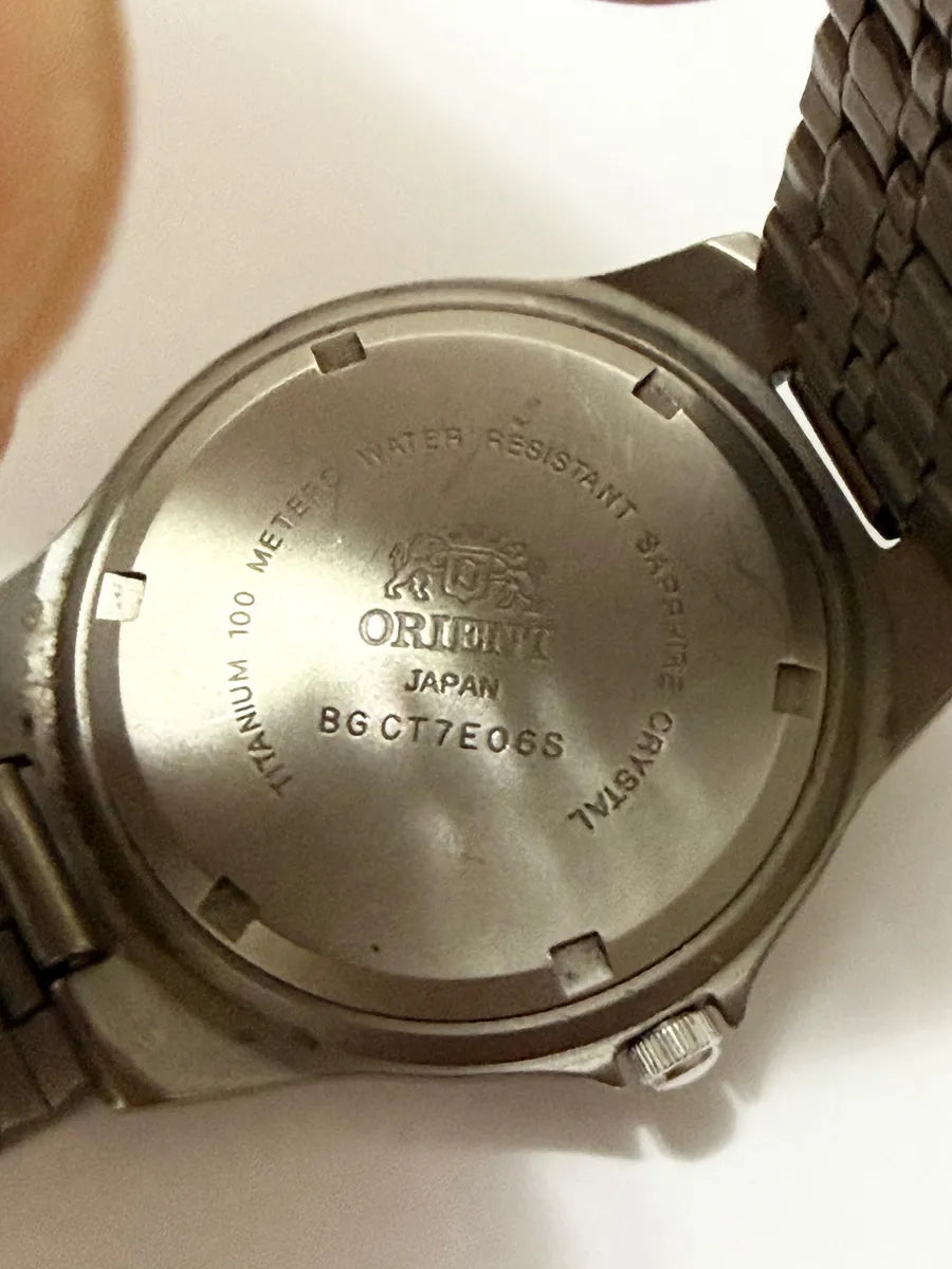 Relógio Antigo Orient Titanium 100m Automático Japan
