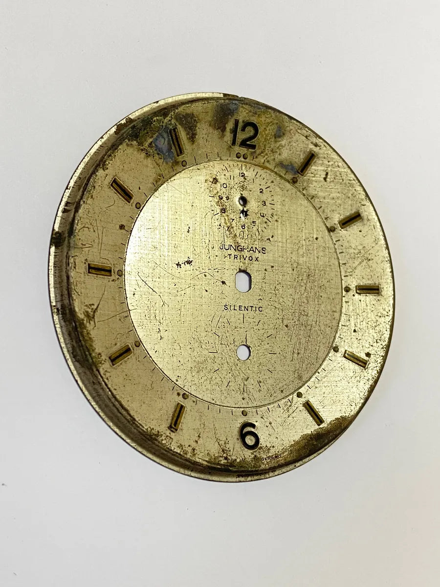 Mostrador Relógio Antigo Junghans Trivox Silentic