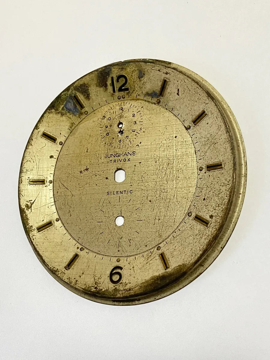 Mostrador Relógio Antigo Junghans Trivox Silentic