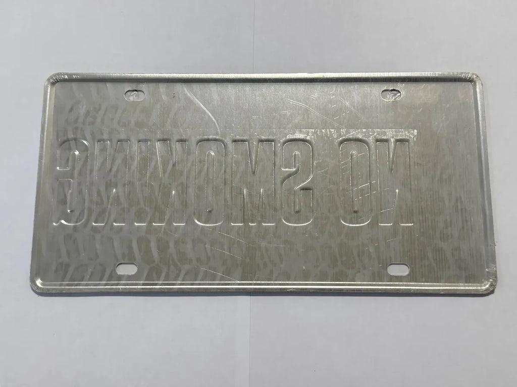 Placa Antiga Decorativa New York No Smoking Metal