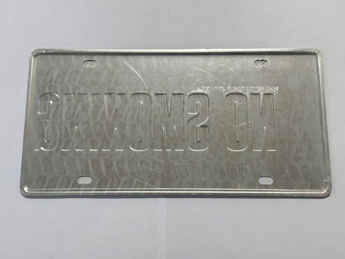 Placa Antiga Decorativa New York No Smoking Metal