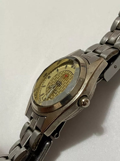 Relógio Antigo Oremte Quartz Water Resist Japan Movt Prateado