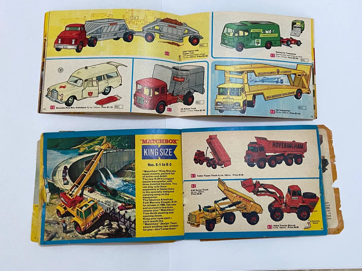 Catálogos Antigos Miniaturas Matchbox Usa 1968 E 1969
