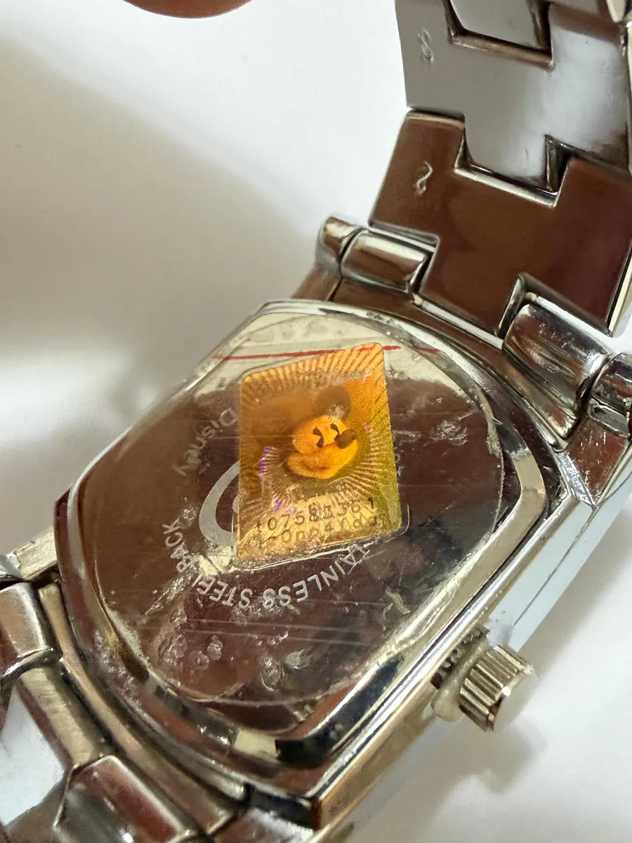Relógio Disney Mickey Aço Cronógrafo Quartz Original Antigo