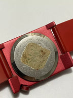 Relógio Antigo Suiço Giallo Quartz Seal Swiss Made Vermelho