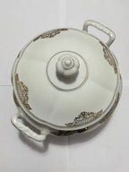 Sopeira Antiga Porcelana Real Brasil Ouro