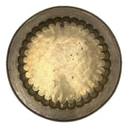 Bandeja Antiga Floral Arabesco Gravada À Mão 57cm em latão