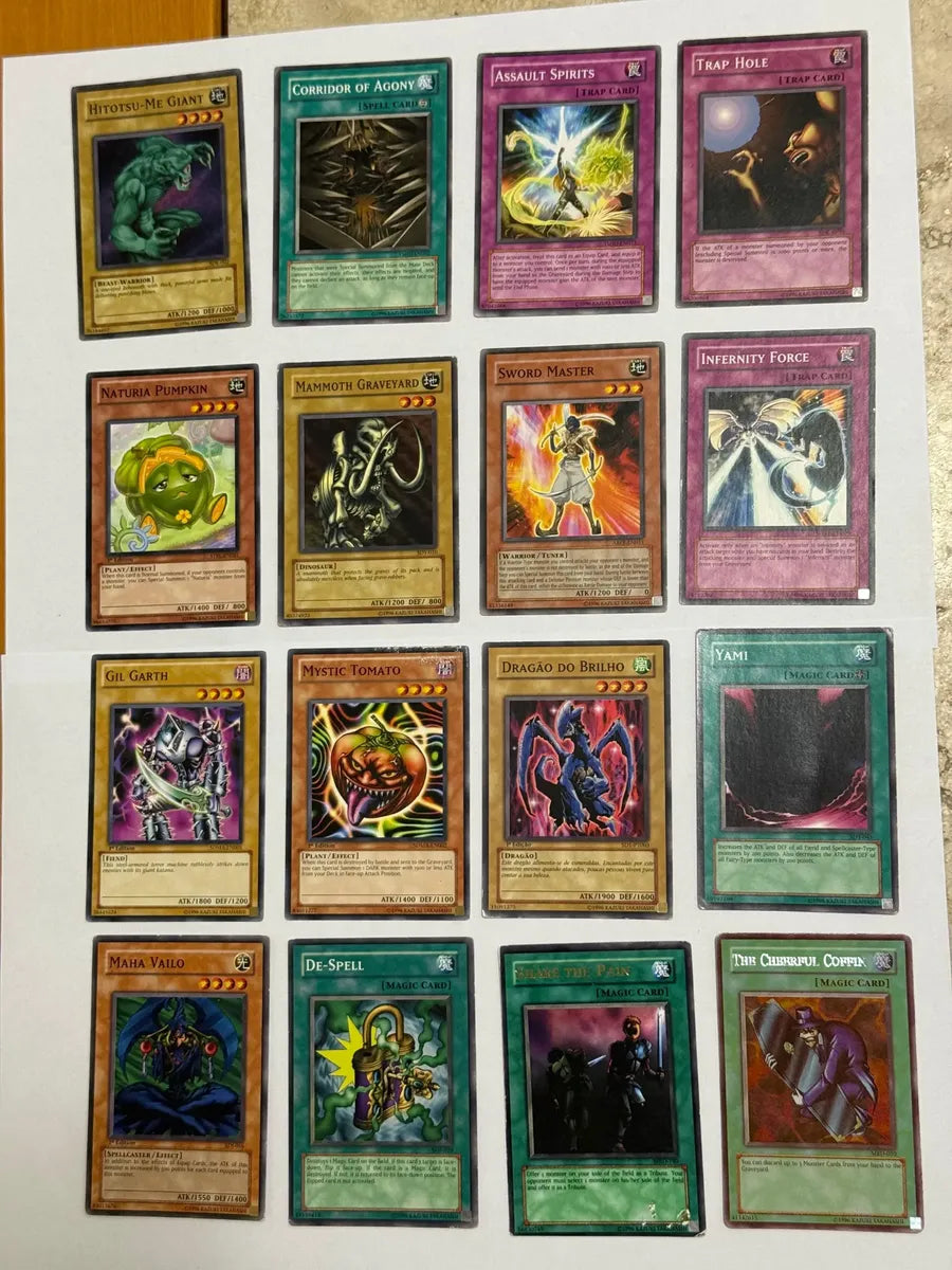 Lote 48 Cartas Yu-gi-oh Originais Konami Antigas