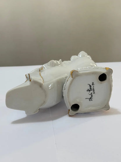 Escultura Porcelana Anjos Sapato - Monti Piero Espanha