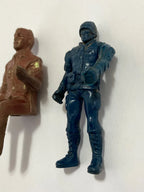 2 Bonecos Antigos - Piloto E Soldado Verde