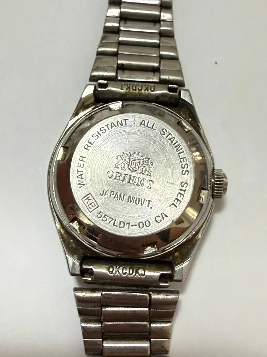 Relógio Antigo Orient Crystal 21 Jewels Prateado