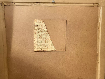 Quadro Gravura Abstrata Numerada Assinada Claude Loriou Única Marrom