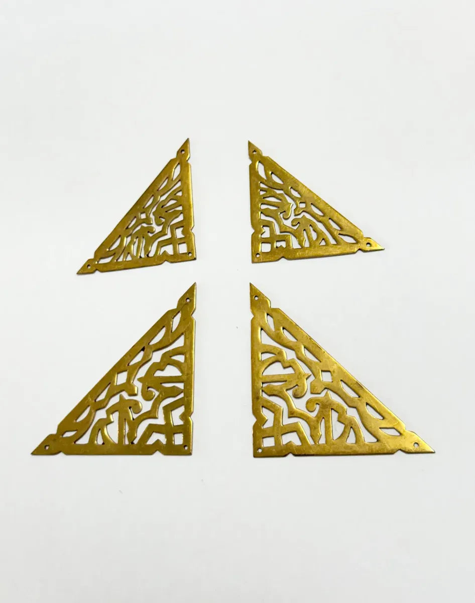Cantoneiras Antigas Douradas Ornamentais Para Livro Álbum
