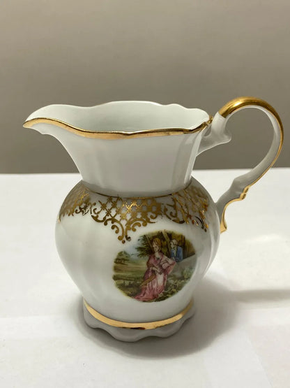 Antigo Bule E Leiteira Real Sp Brasil Dourados