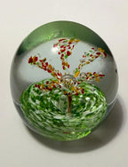 Peso De Papel Murano Árvore Colorida Em Vidro