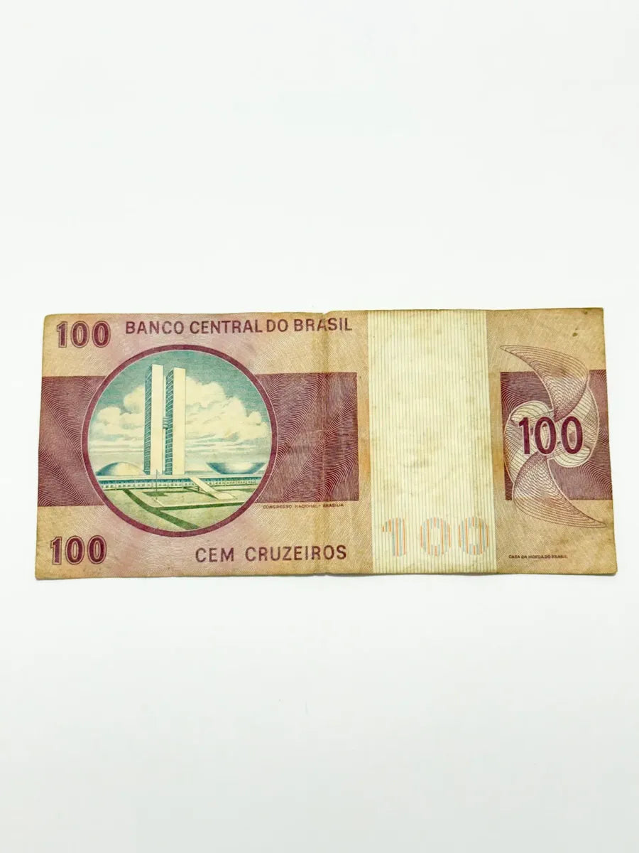 Cédula Antiga 100 Cruzeiros Floriano Peixoto Com Asterisco