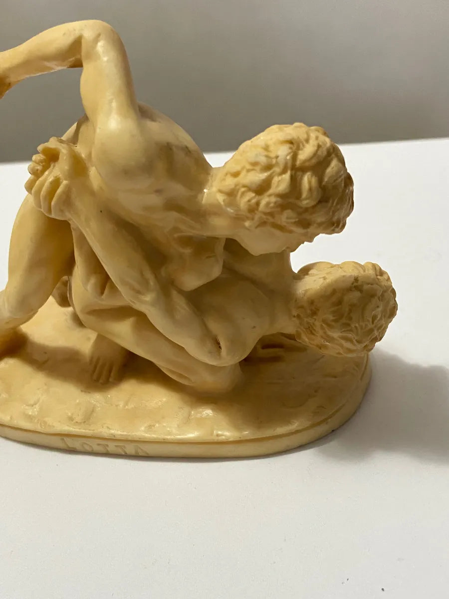 Escultura Antiga Luta Greco Romana Lotta A.santini - Italia