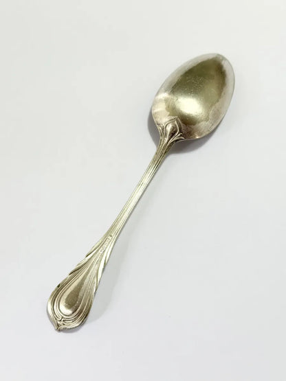 Colher Antiga Prata Europeia Com Marca