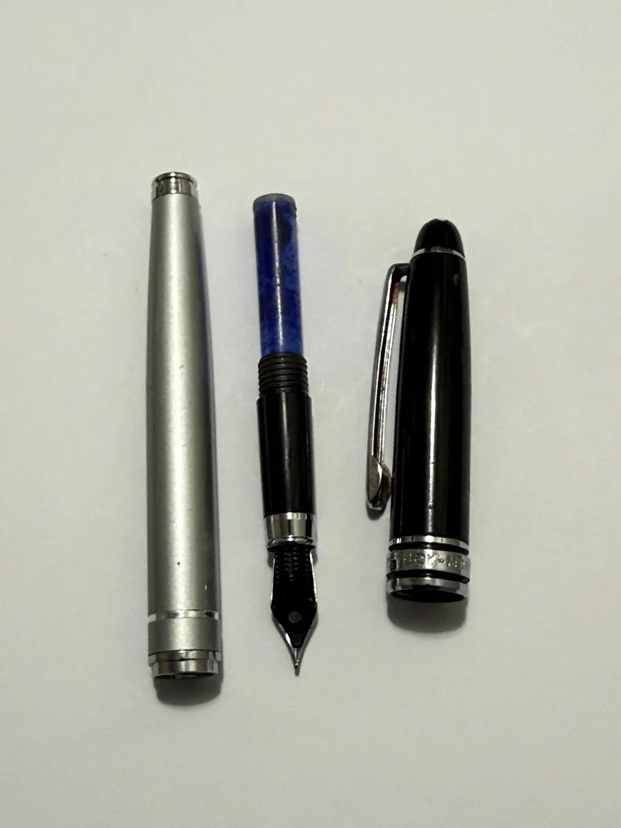 Caneta Tinteiro Montblanc Meisterstück Preta/prata