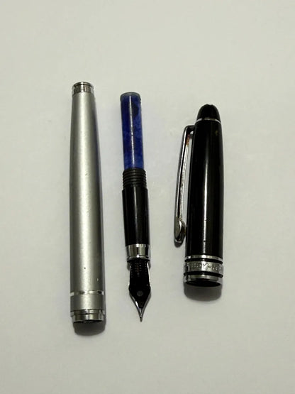 Caneta Tinteiro Montblanc Meisterstück Preta/prata