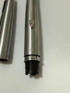 2 Tampas Originais De Caneta Parker Antiga Aço Prateado