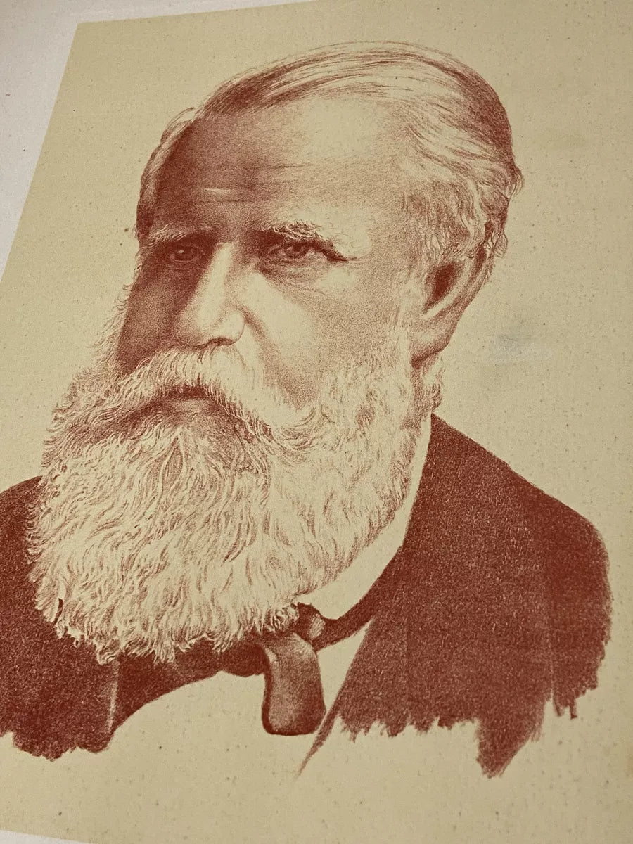 Gravura Antiga De Dom Pedro Ii Com Assinatura