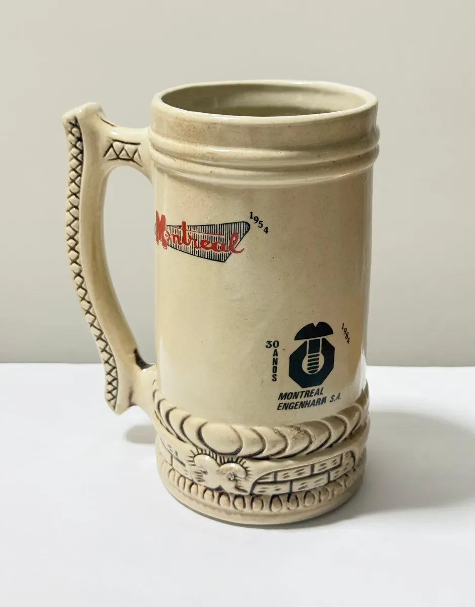 Caneca Chopp Porcelana Antiga Montreal Engenharia 1984