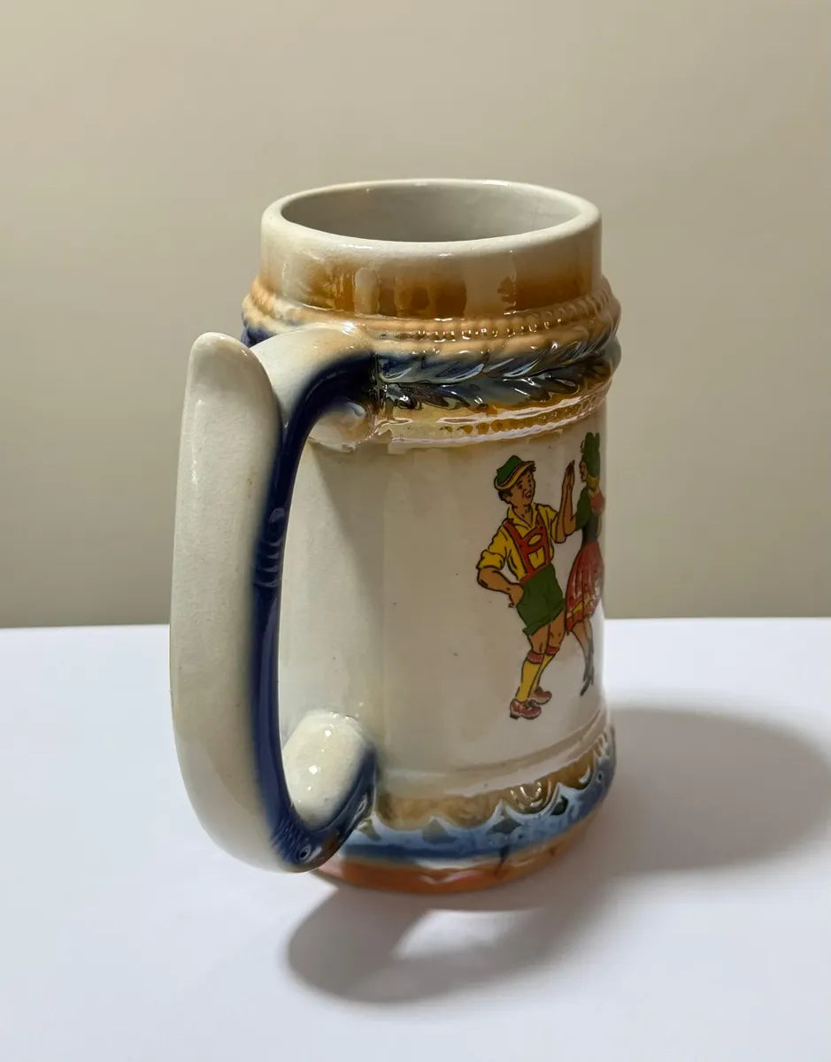 Caneca Antiga Em Cerâmica Festa Da Cerveja 1973 Arujá Sp