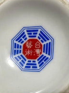 Conjunto 3 Vasos Orientais Porcelana Taiwan Antigos