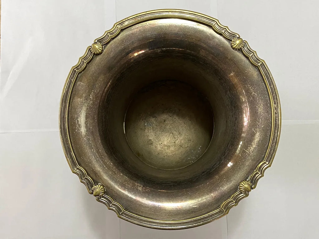 Antiga Champanheira Em Metal Espessurado À Prata Eberle