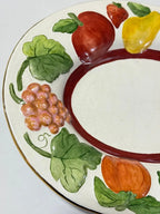 Travessa Cerâmica Pintada À Mão Assinada Jó Saddi - Frutas