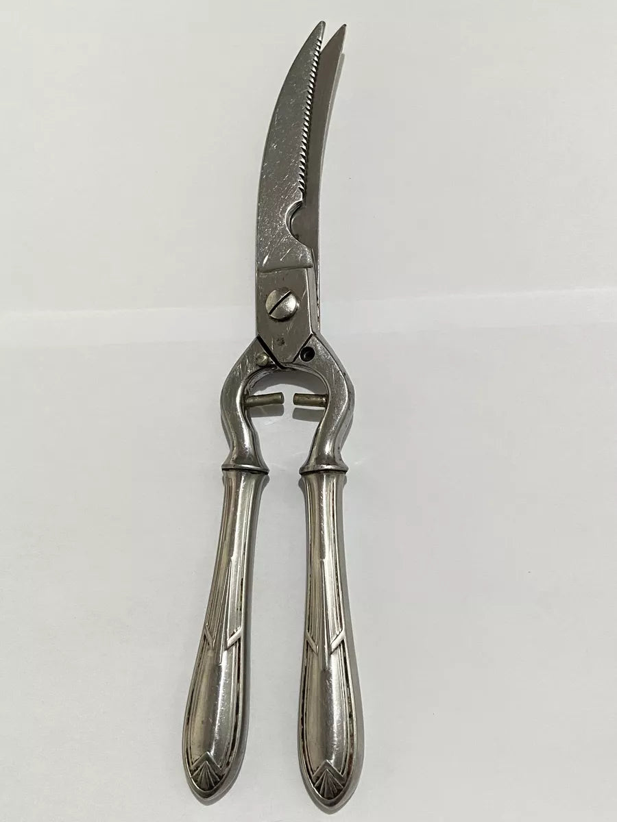 Tesoura Antiga Trinchante Em Inox Eberle Cozinha