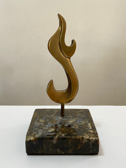 Escultura Abstrata Assinada - Signe Möbus - Com Certificado Dourado