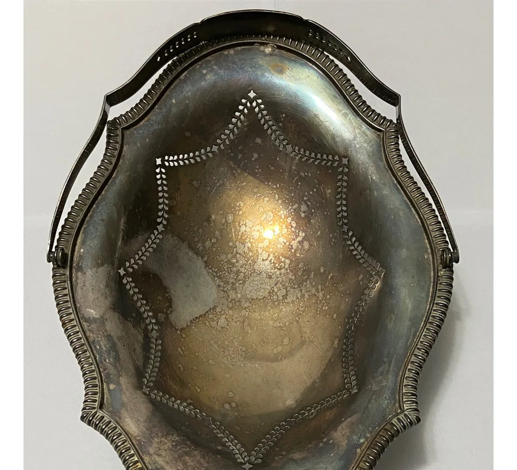 Cesta Antiga Mappin & Webb Ltd Princes Plate Prata