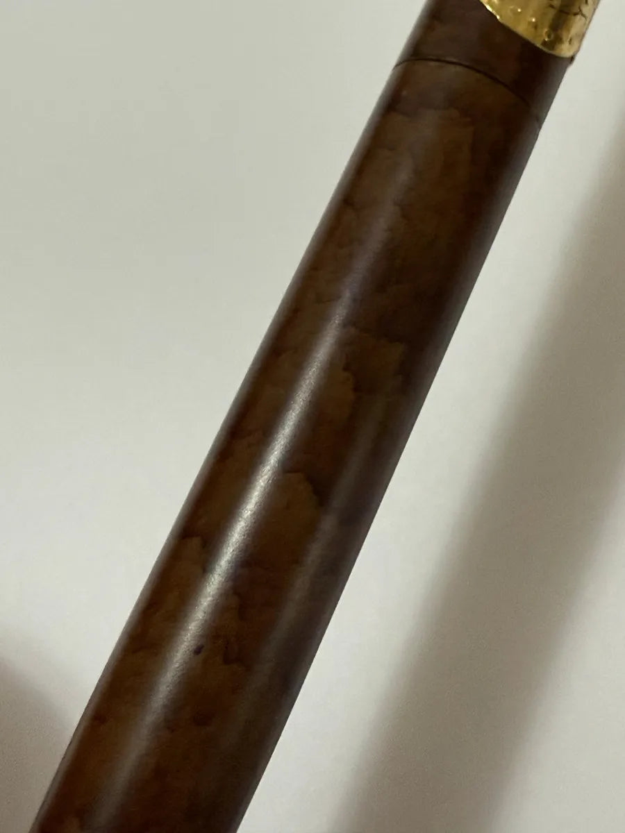 Antiga Caneta Sable Formato Charuto Com Estojo Marrom