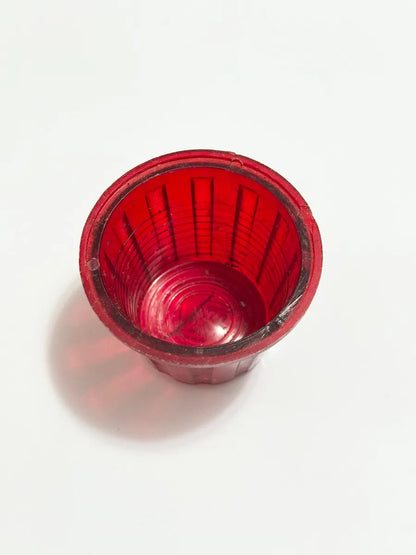 Lente Indicadora Vermelha Antiga Em Acrílico