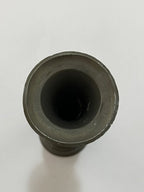 Vaso Solitário Antigo Em Estanho Prateado