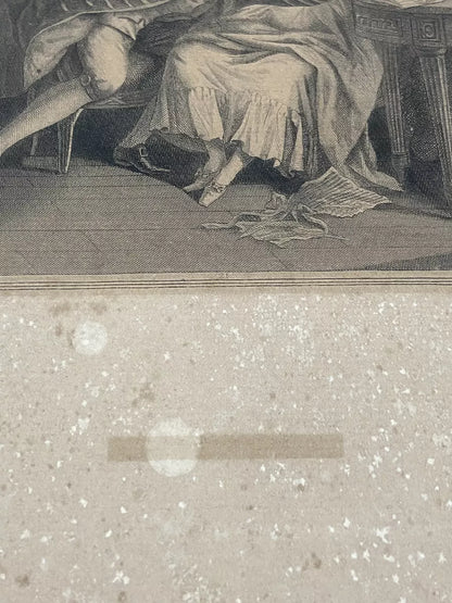 Gravura Antiga Romântica Sec. Xviii/xix Aristocracia França