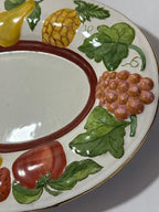 Travessa Cerâmica Pintada À Mão Assinada Jó Saddi - Frutas
