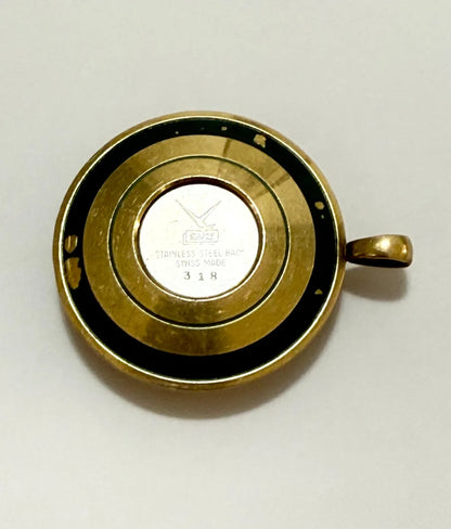 Relógio Pingente Antigo Camy Swiss Made 21 Jewels Dourado