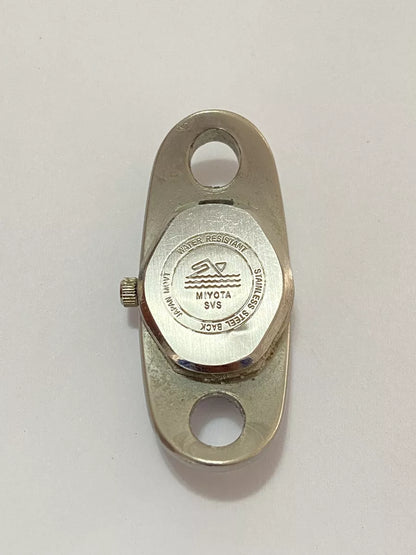 Relógio Antigo Ck Calvin Klein Oval Prata Quartz Japan