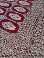 Tapete Bokhara Antigo De Lã Feito À Mão 350x250cm