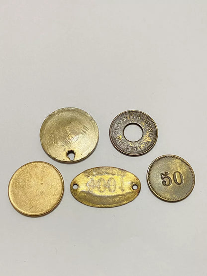 Lote Fichas Antigas Banco Auxiliar - Consumo