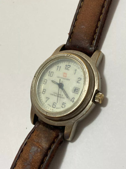 Relógio Antigo Suíço Mountaineer Voyager 50m Water Resist