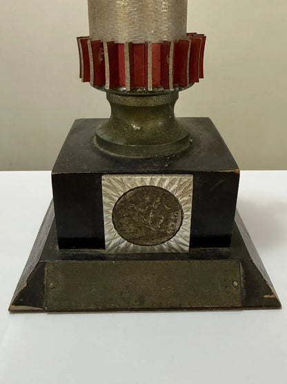 Troféu Antigo Futebol Piazza 39cm Coleção Anos 60/70