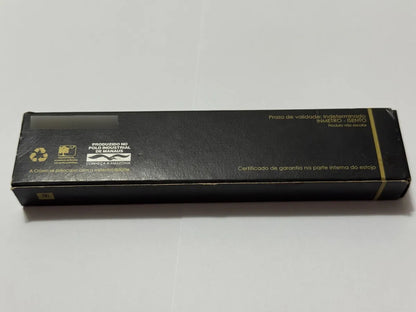 Caneta Antiga Tinteiro Crown Preta E Dourada Com Estojo