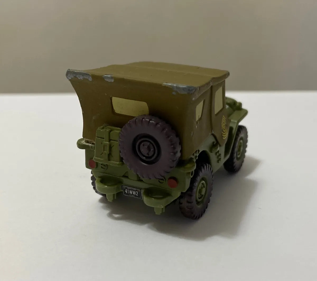 Miniatura Carros Disney Pixar Sargento Jeep Mattel Diecast Verde