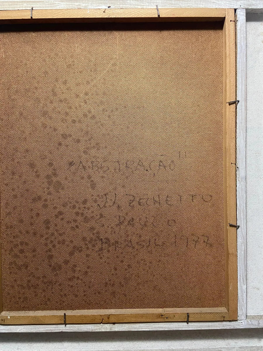 J. L Zechetto 1977 - Quadro Antigo Oléo S/ Tela - Abstração