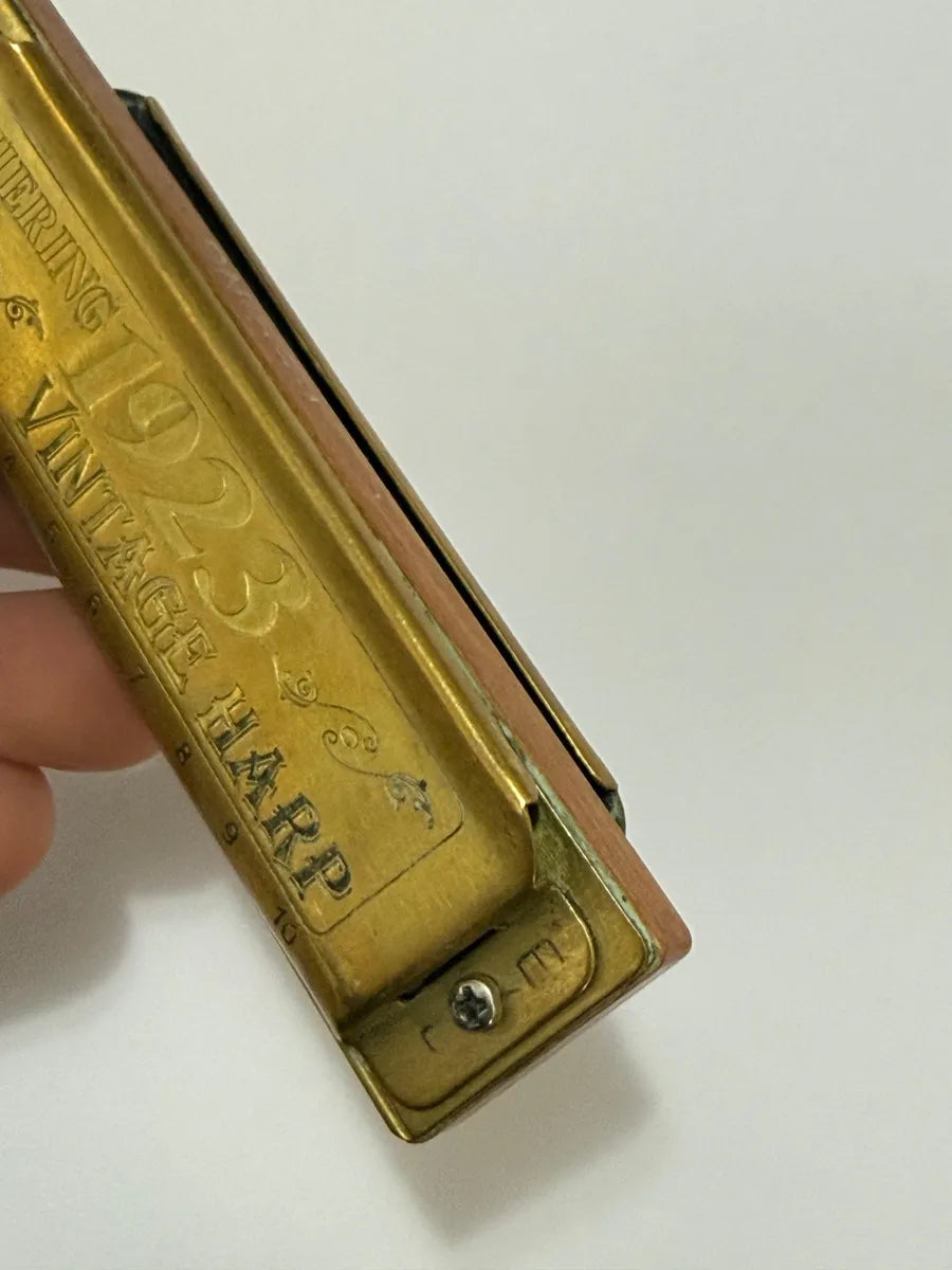 Gaita Antiga Hering 1923 Vintage Harp Com Estojo Original